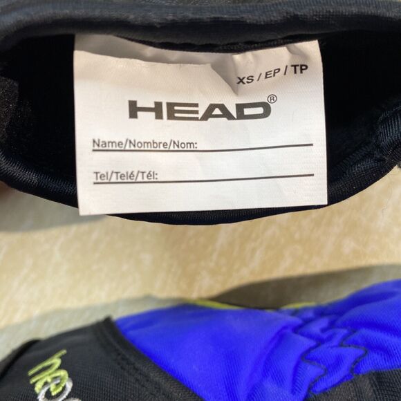 HEAD Thermal Fleece Mittens Black and Blue Size XS New Without Tags - Picture 4 of 5